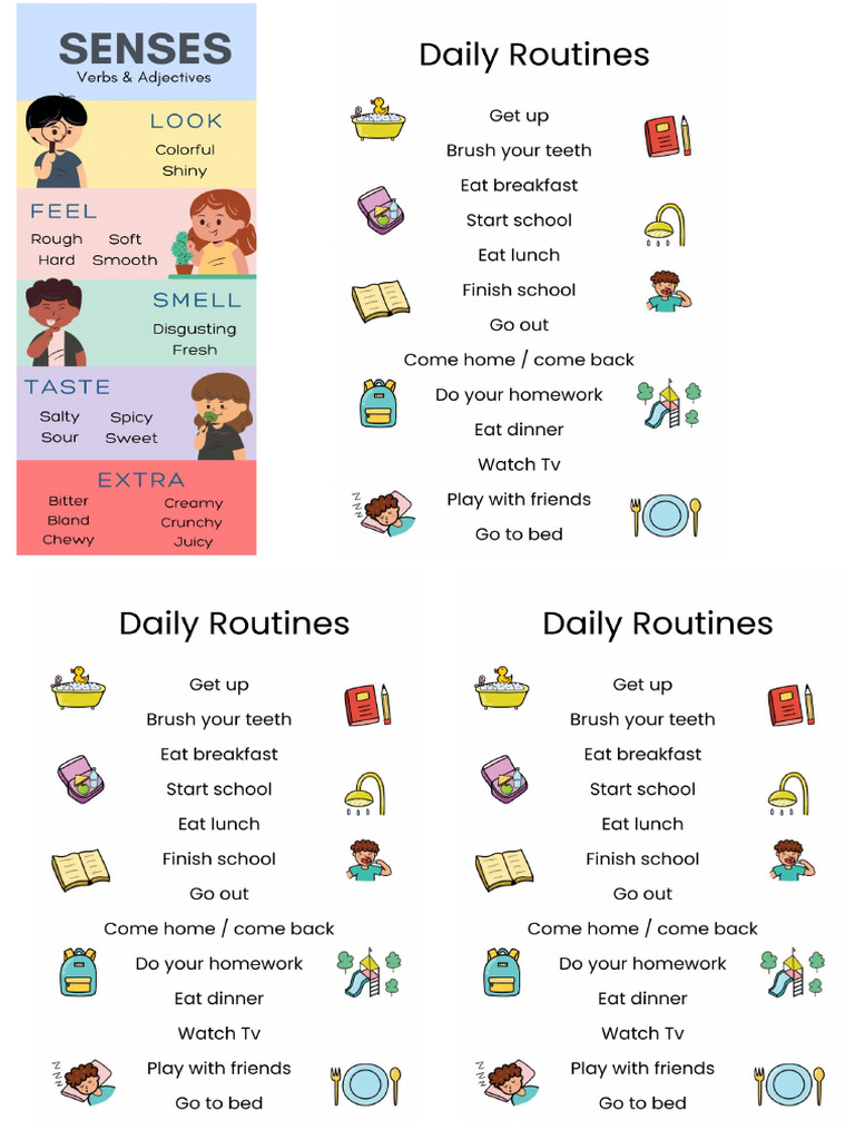 Daily Routines Kids 3 | PDF