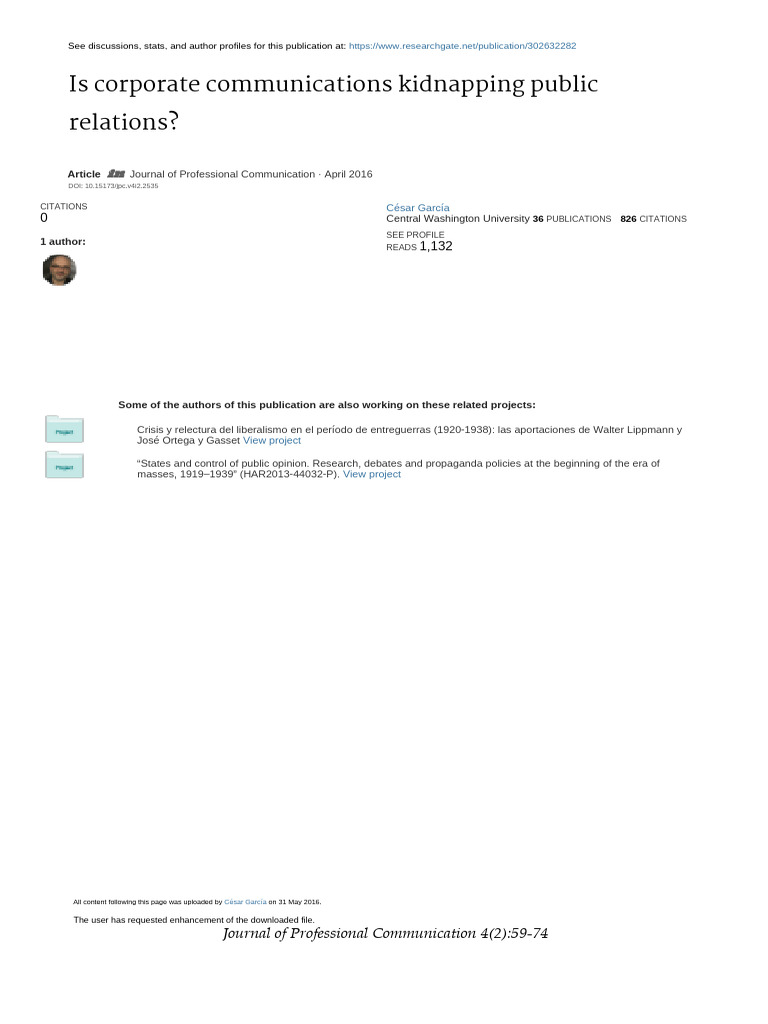 Corporate Communications vs. Public Relations | PDF | Marketing ...