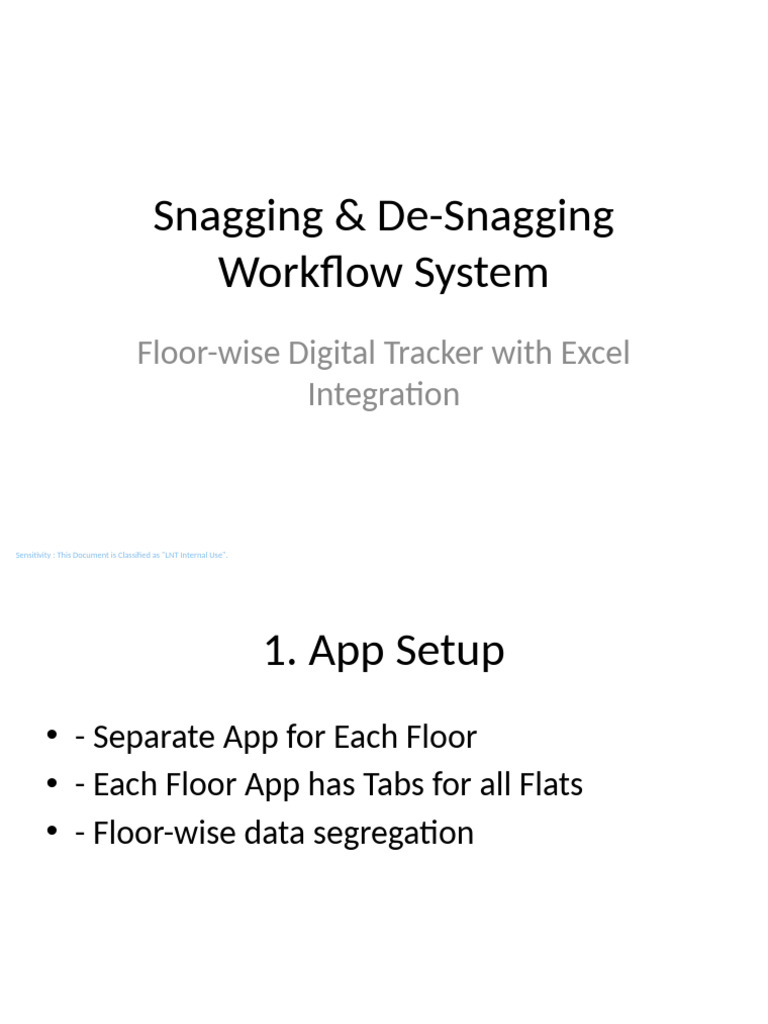 Floor-wise Snagging Workflow System | PDF