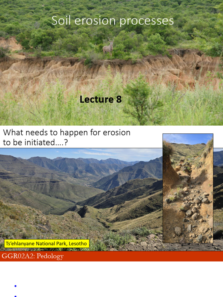 Understanding Soil Erosion Processes | PDF | Erosion | Soil