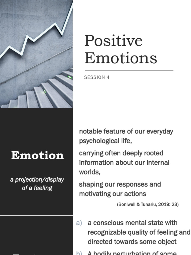 Understanding Positive Emotions and EI | PDF | Emotions | Emotional ...