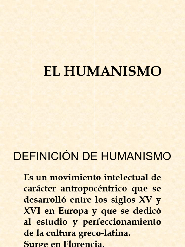 Humanismo: Orígenes y Características | PDF | Renacimiento | Imprenta