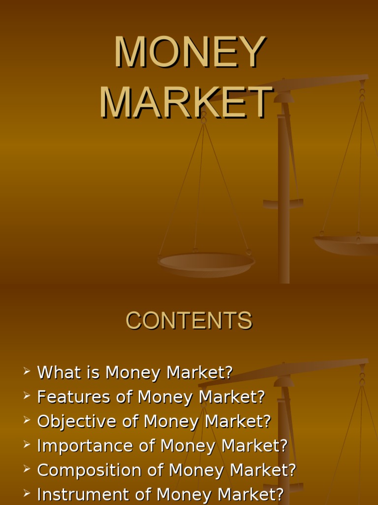 Money Market Instruments Overview | PDF | Repurchase Agreement | Money ...