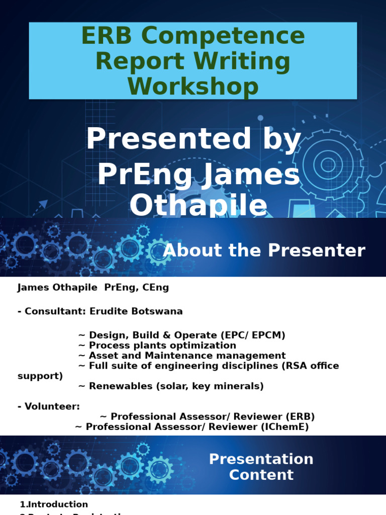 ERB Competence Report Writing Workshop | PDF | Engineering ...
