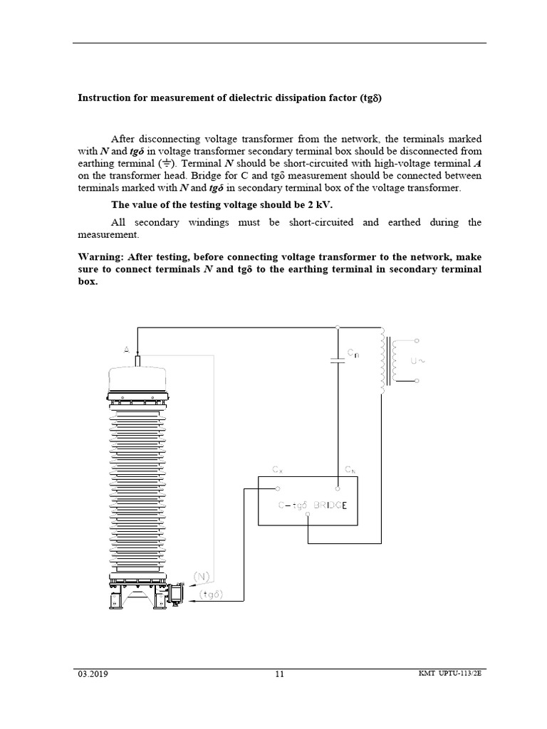 Dielectric Dissipation Factor (tgδ) Guide | PDF | Transformer ...