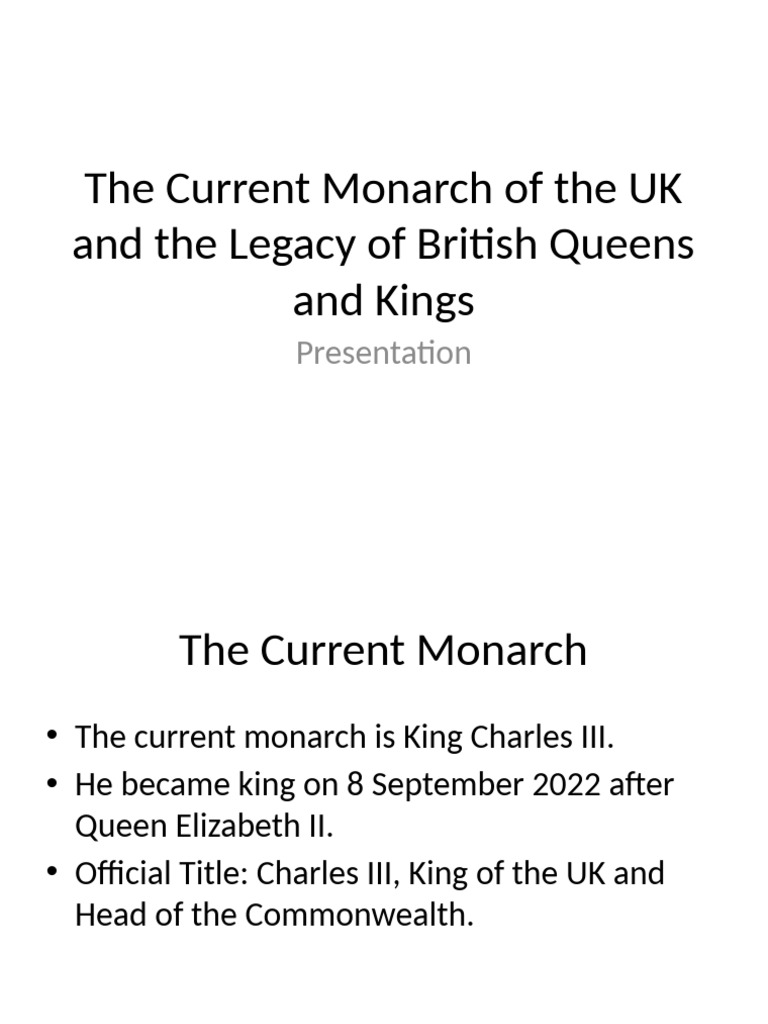 UK Monarch Presentation | PDF