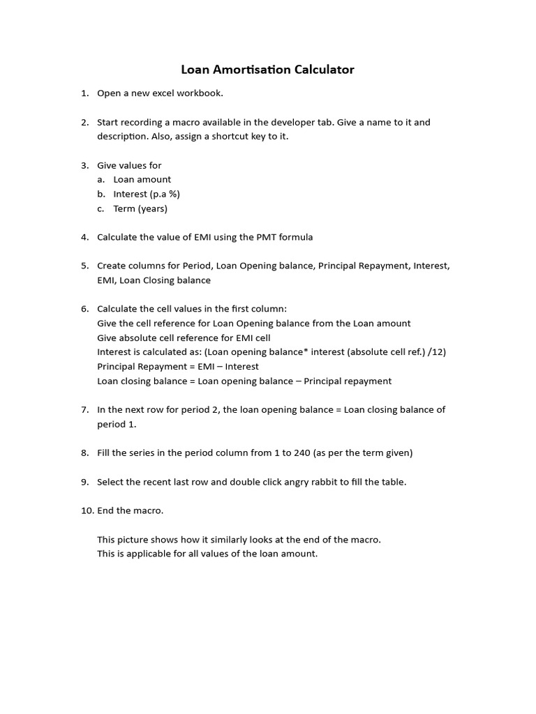 Loan Amortisation Calculator | PDF | Interest | Loans