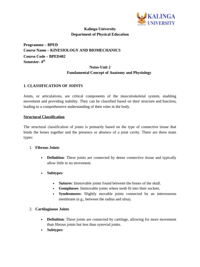 Jan-June 2025 Bped 4 Sem v10 Bped402 Bped402 Kinesiology and ...