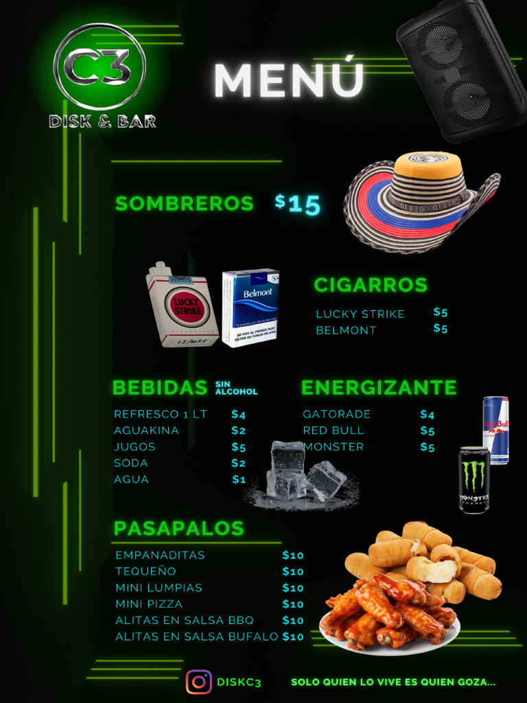 C3 Menú Impreso 270525 | PDF