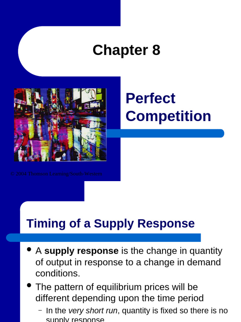 Ch08 Perfect Competition | PDF | Demand Curve | Supply And Demand