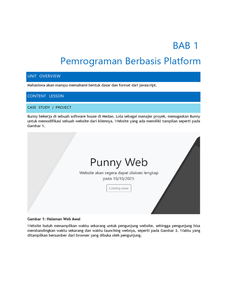 Pemrograman Javascript untuk Website Interaktif | PDF