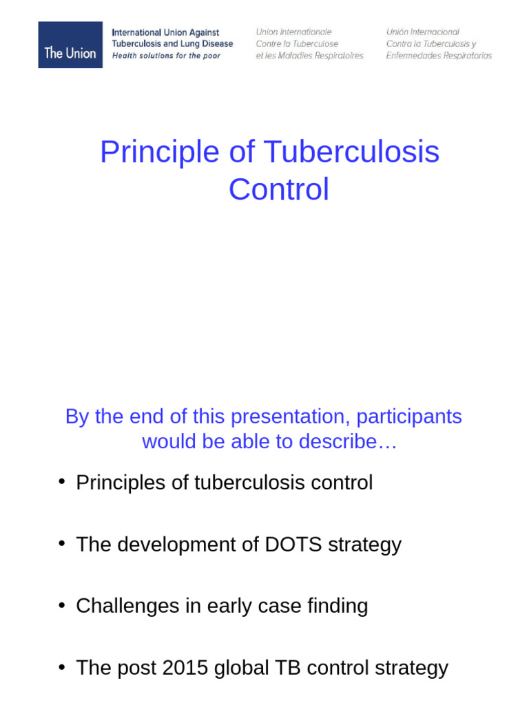 Tuberculosis Control Strategies Overview | PDF | Tuberculosis | Medical ...