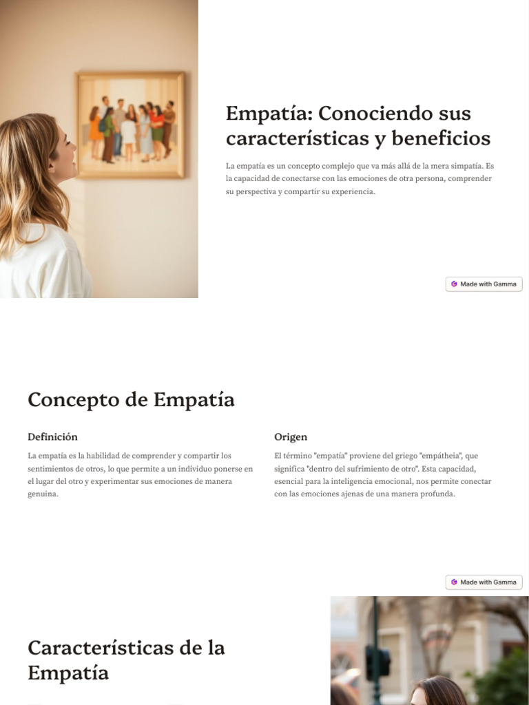 Características y Beneficios de la Empatía | PDF | Empatía | Las emociones