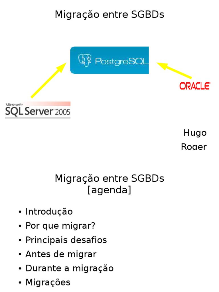 Migracao Oracle SQLServer para Postgres | PDF | Postgre SQL | Microsoft ...