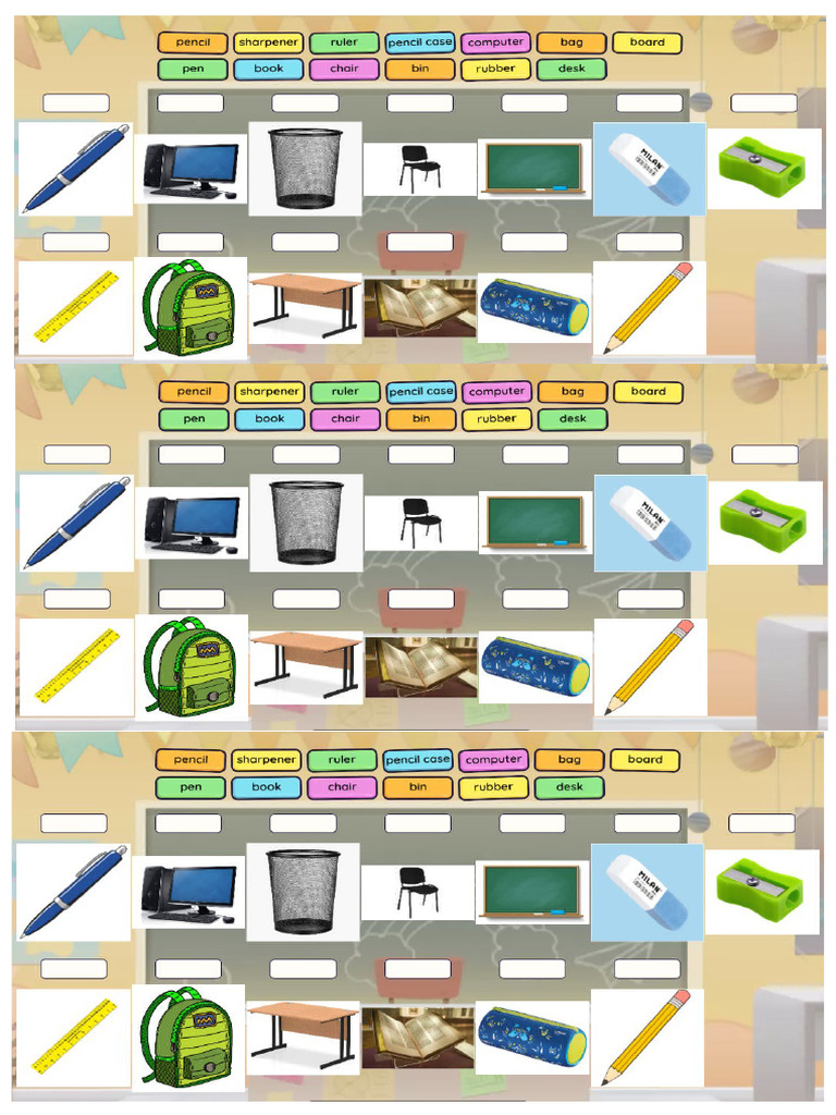 Classroom Objects | PDF