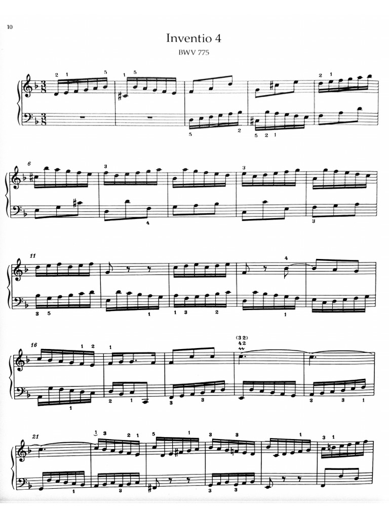Invention 4 Bach | PDF