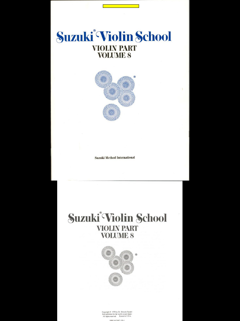 Suzuki Violin School, Violin Part Volume 8.5 | PDF