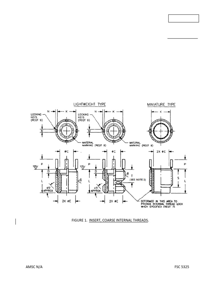 Miniature Key-Locked Screw Inserts Spec | PDF | Corrosion | Heat Treating