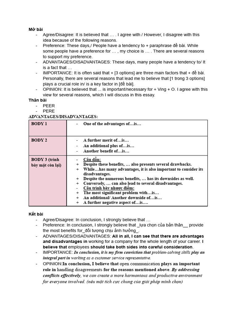 Essay Structure: Agree/Disagree Format | PDF | Social Psychology ...