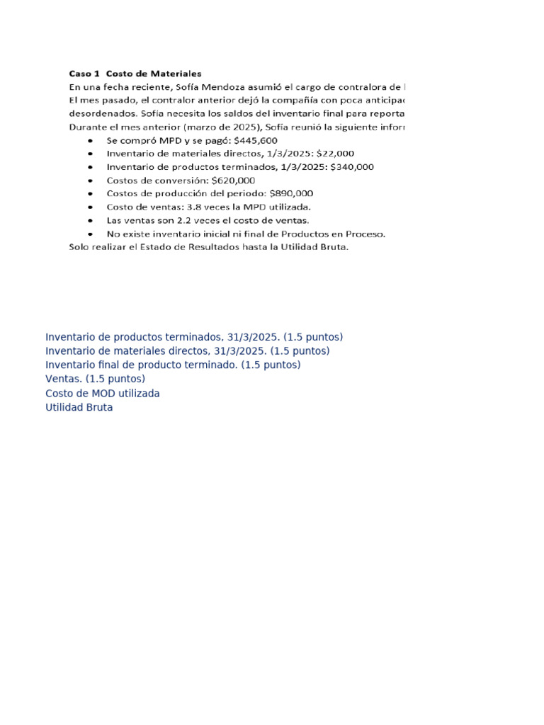 Análisis de Costos y Resultados Financieros | PDF | Negocios económicos ...