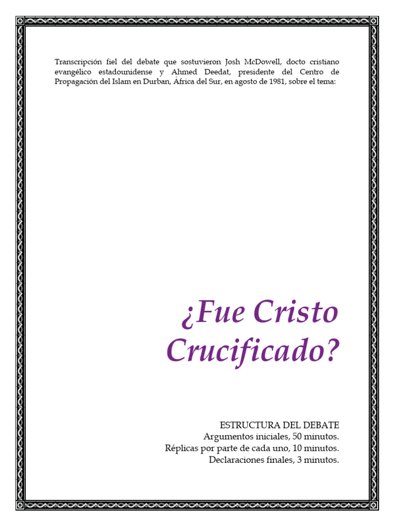 Debate Sobre La Crucifixión de Jesus (P) | PDF | Jesús | Jonás