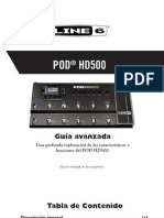 Line 6 POD HD 500 Guia Avanzada