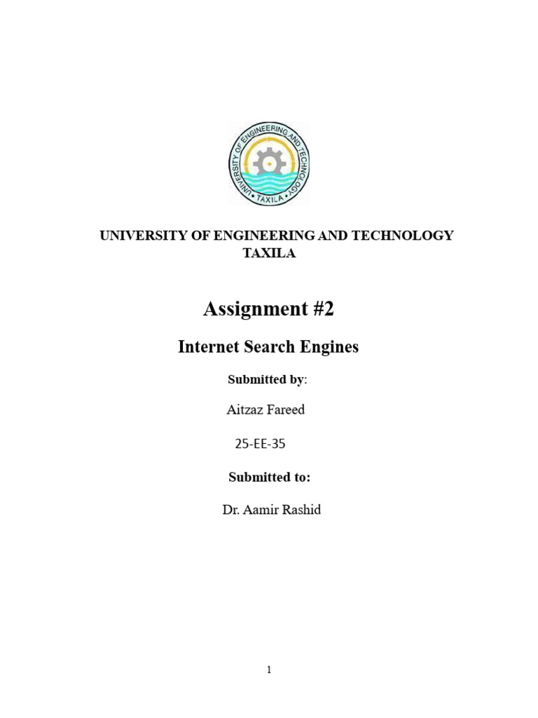 25-EE-35 ICT Assignment No. 2 | PDF | Artificial Intelligence ...