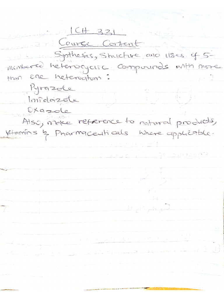 CHM 331 Note 2 | PDF