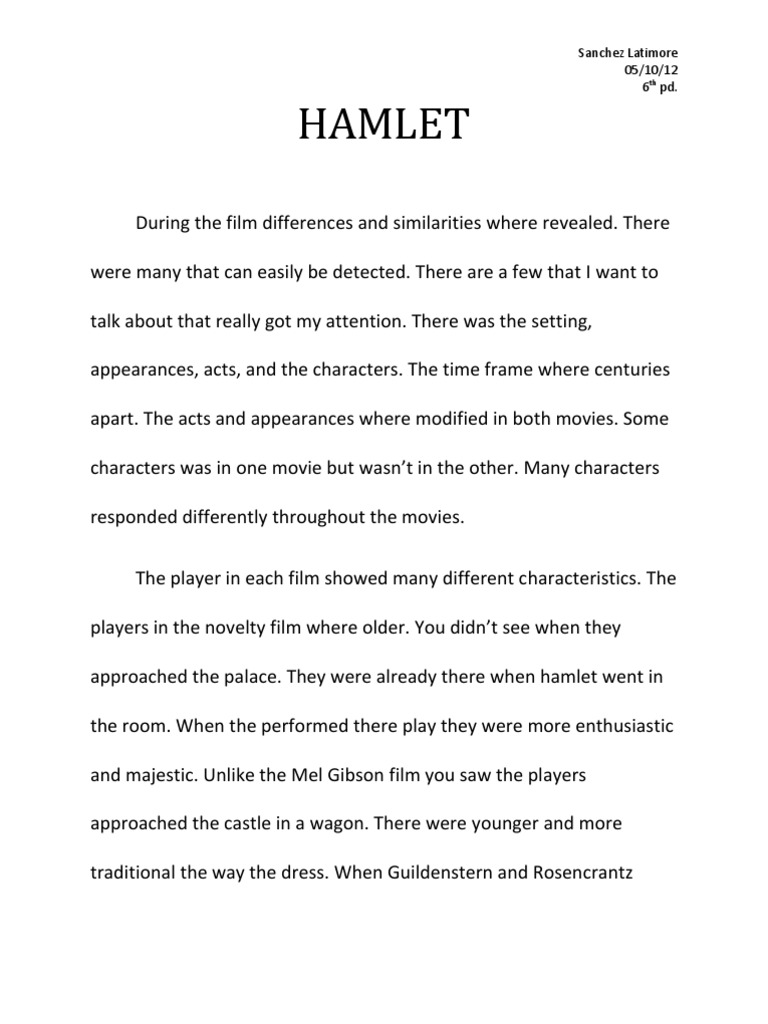 Hamlet | PDF | Hamlet