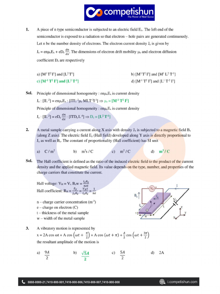NSEP 2011-2012 Physics Exam Questions | PDF | Incandescent Light Bulb ...