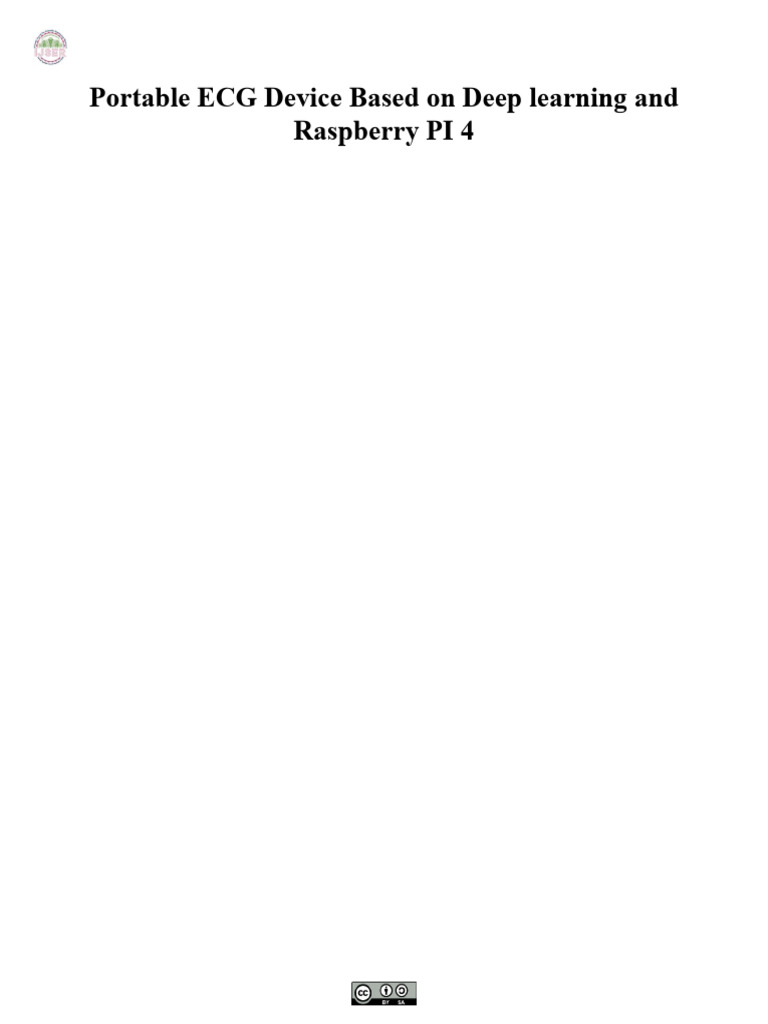 Portable ECG Device Using Deep Learning | PDF | Electrocardiography ...