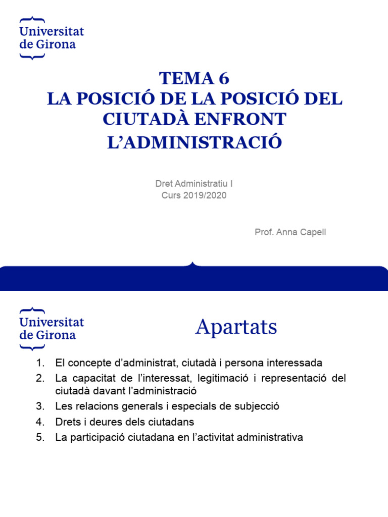 Esquema Tema 6 | PDF
