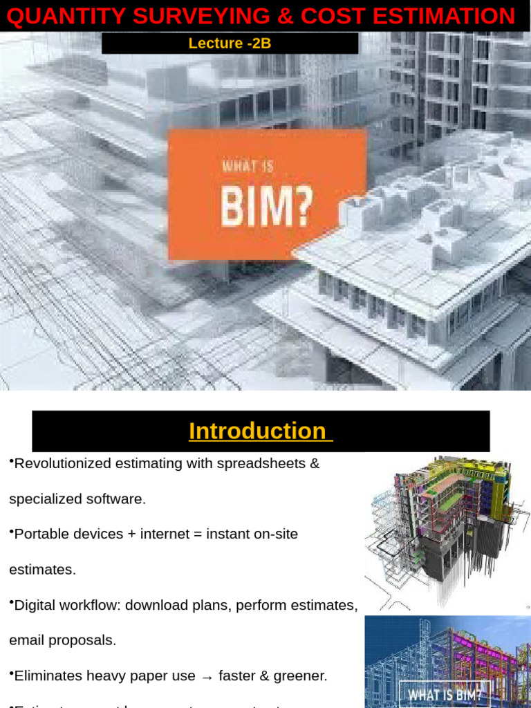Digital Estimating in Quantity Surveying | PDF | Building Information ...