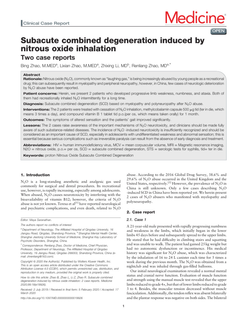 Medi 99 E19926 | PDF | Nitrous Oxide | Vitamin B12