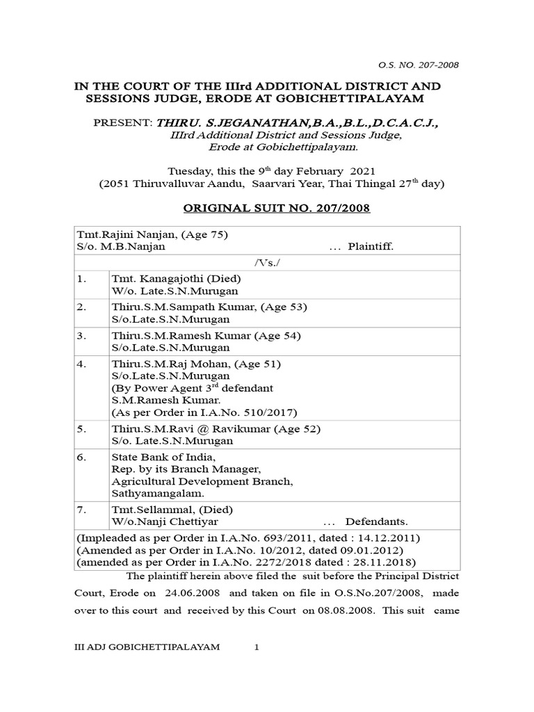 Fraud Nanjan Rajini Civil 0display - Judgement | PDF | Lawsuit ...