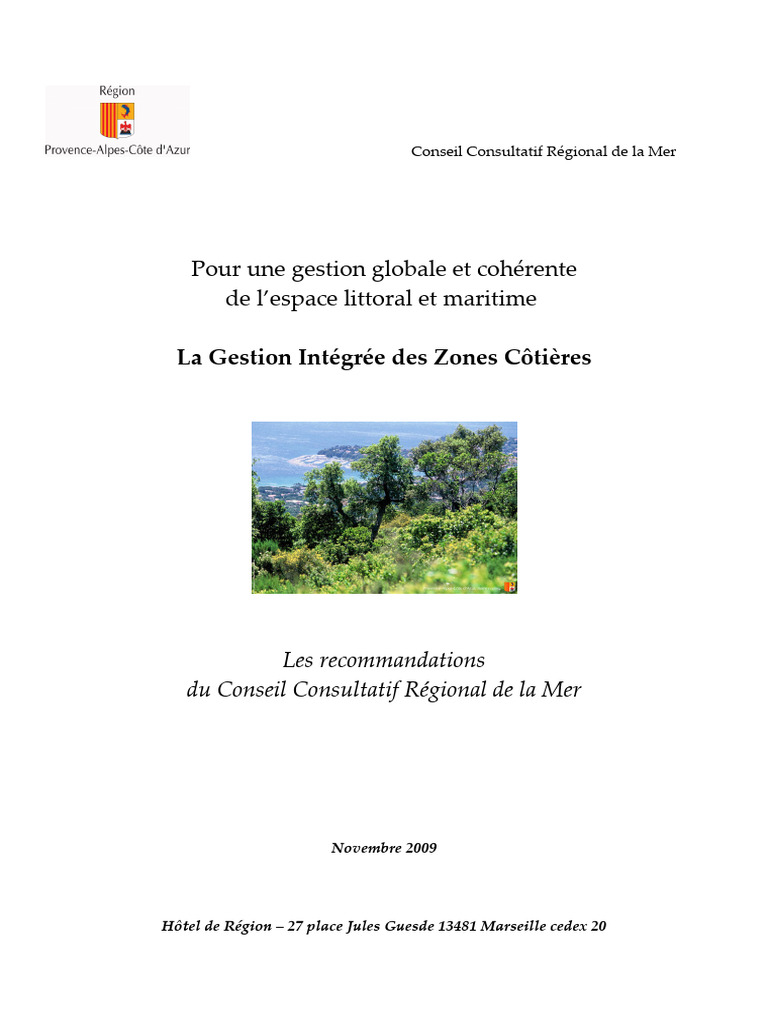 Gestion intégrée des zones côtières en PACA | PDF | Littoral | Port