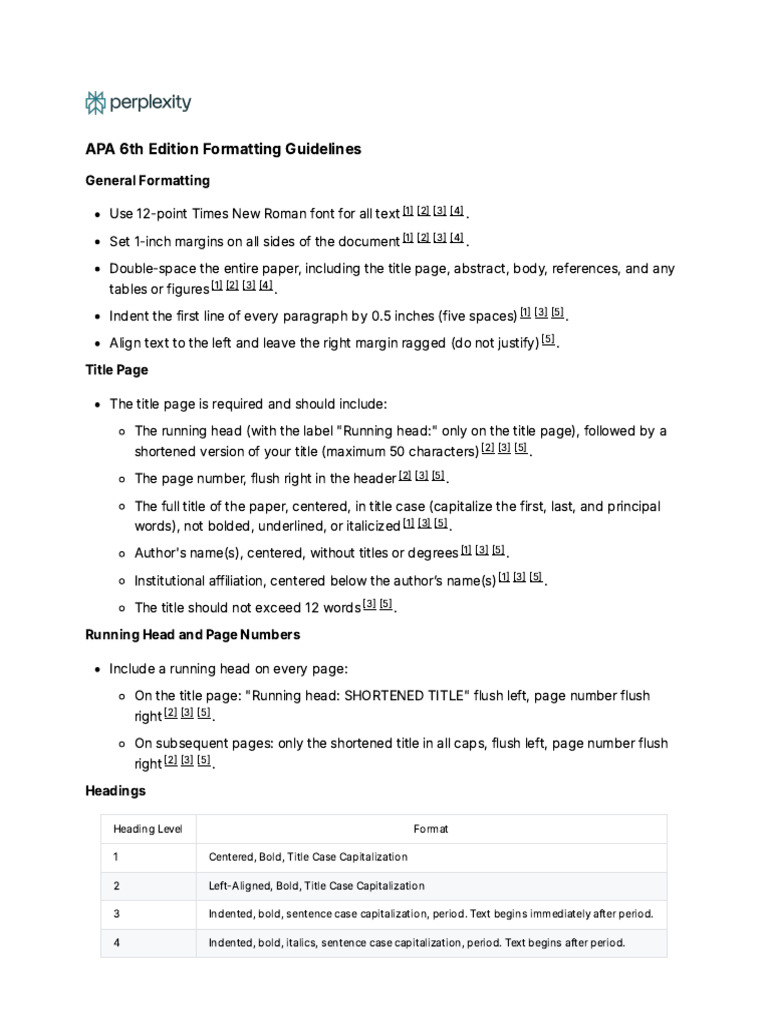 APA 6th Edition Formatting Guide | PDF | Linguistics | Typography