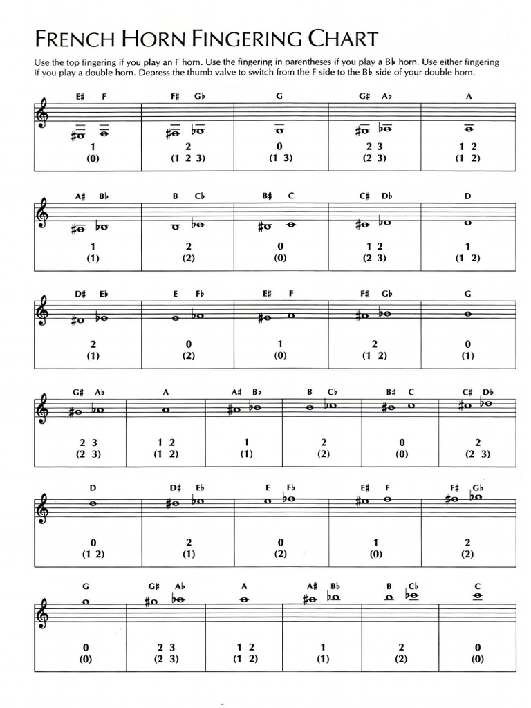 Finger Chart | PDF