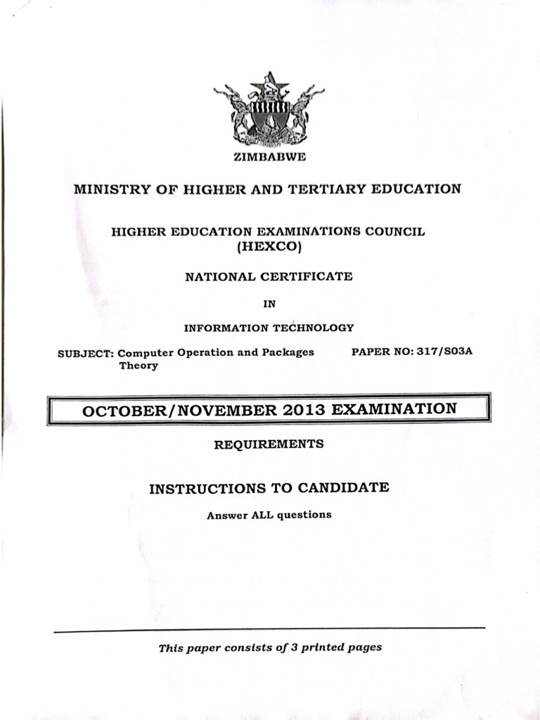 HEXCO Computer Operations Exam Paper | PDF | Computer Virus | Debits ...