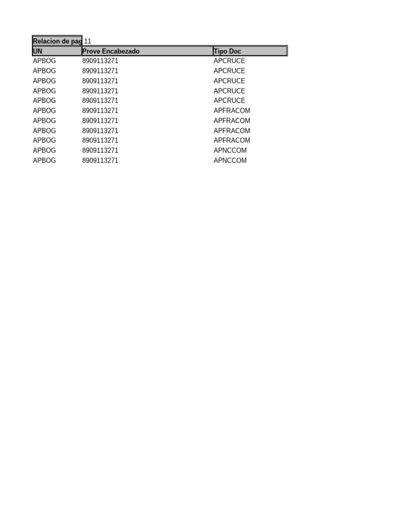 CK AP Pagos Por Provee Detalla 11499 | PDF
