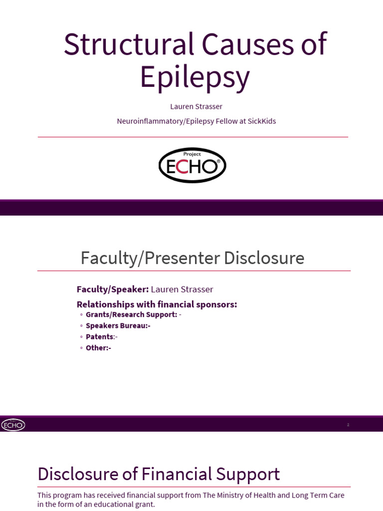 Structural Causes of Epilepsy Explained | PDF | Human Diseases And ...