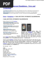 Download Cara Setting Internet Handpone by Dooel SN93303369 doc pdf