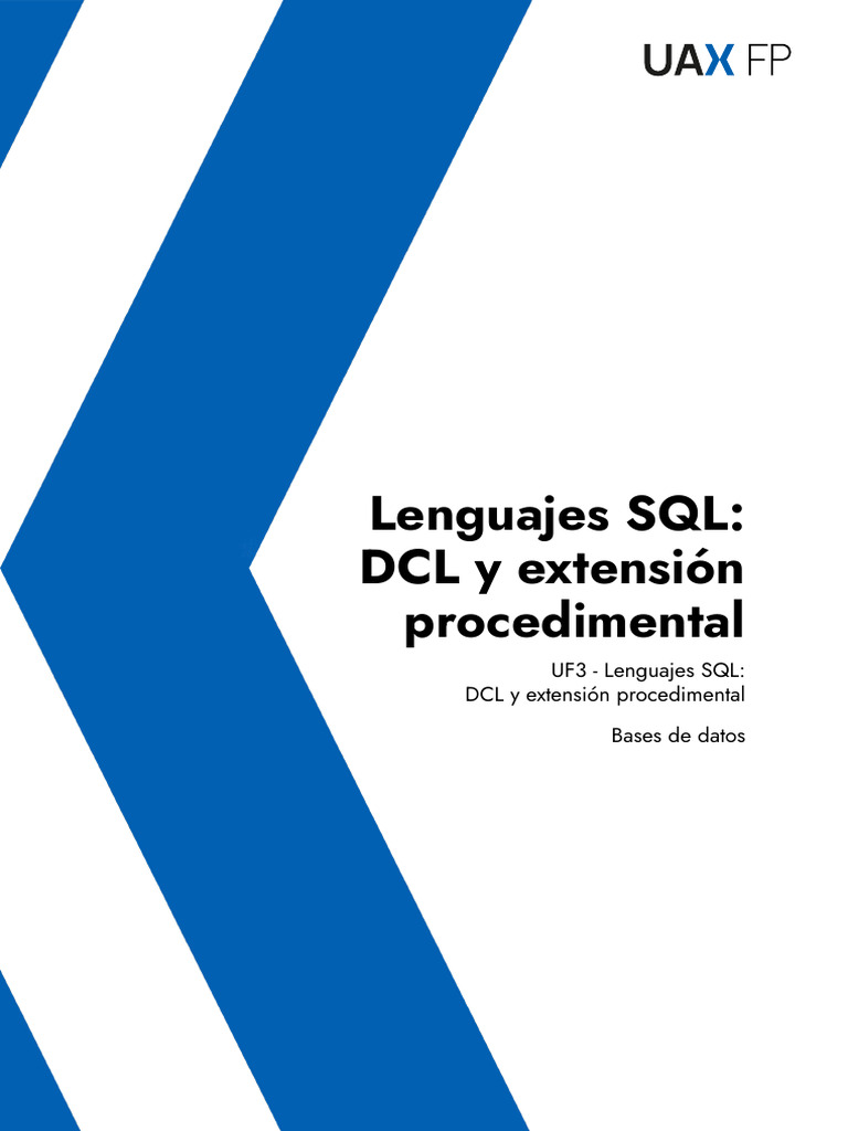 DCL y Procedimientos en SQL: Guía Completa | PDF | SQL | Pl / Sql