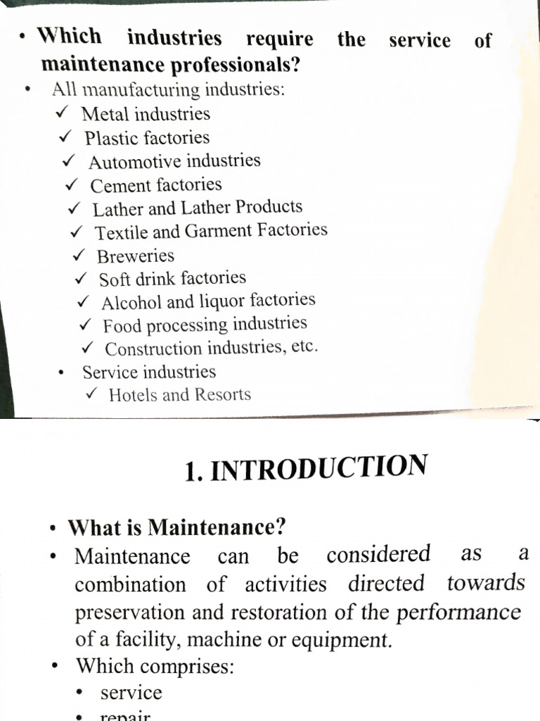 Maintenance | PDF