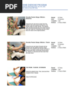 Upper Extremity PROM Exercises Guide | PDF | Anatomical Terms Of Motion ...