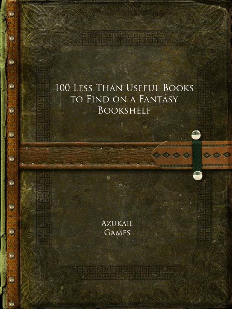 100 Useless Fantasy Books List | PDF