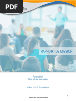 Rapport de Formation : Modèle et Exemples | PDF