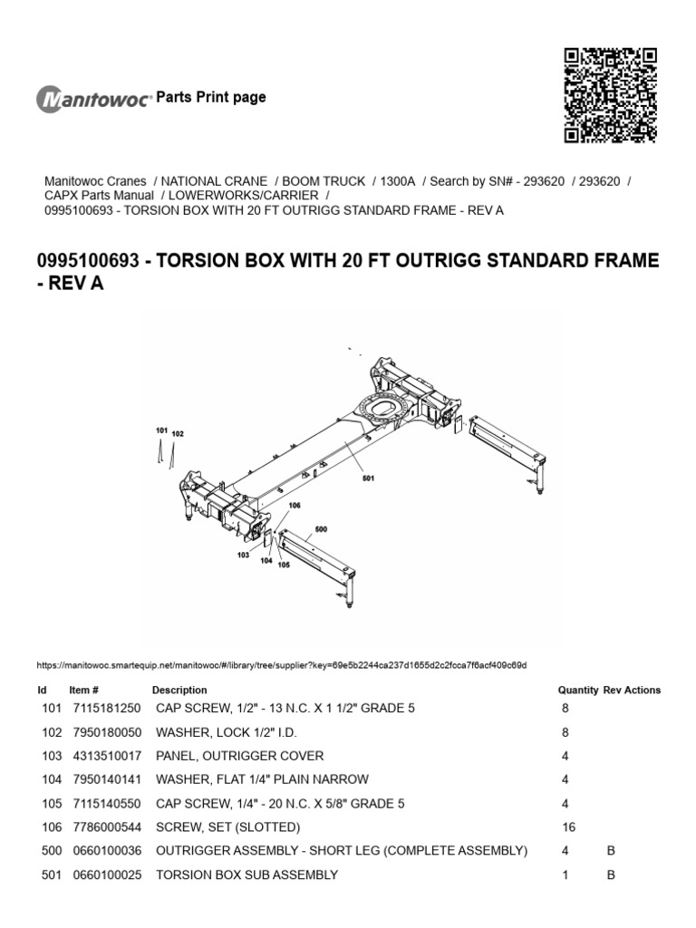 Torsion Box Outrigger Frame Installation | PDF