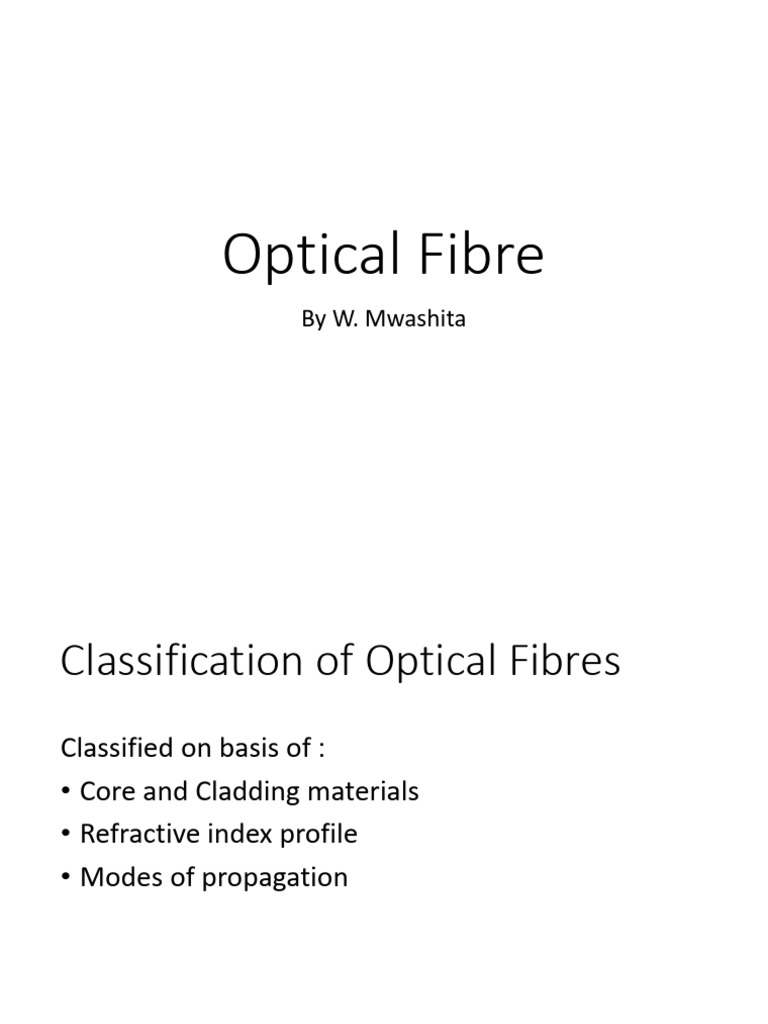 LECTURE 6 - Optical Fibre 2 Telecom | PDF | Optical Fiber | Fiber Optic ...