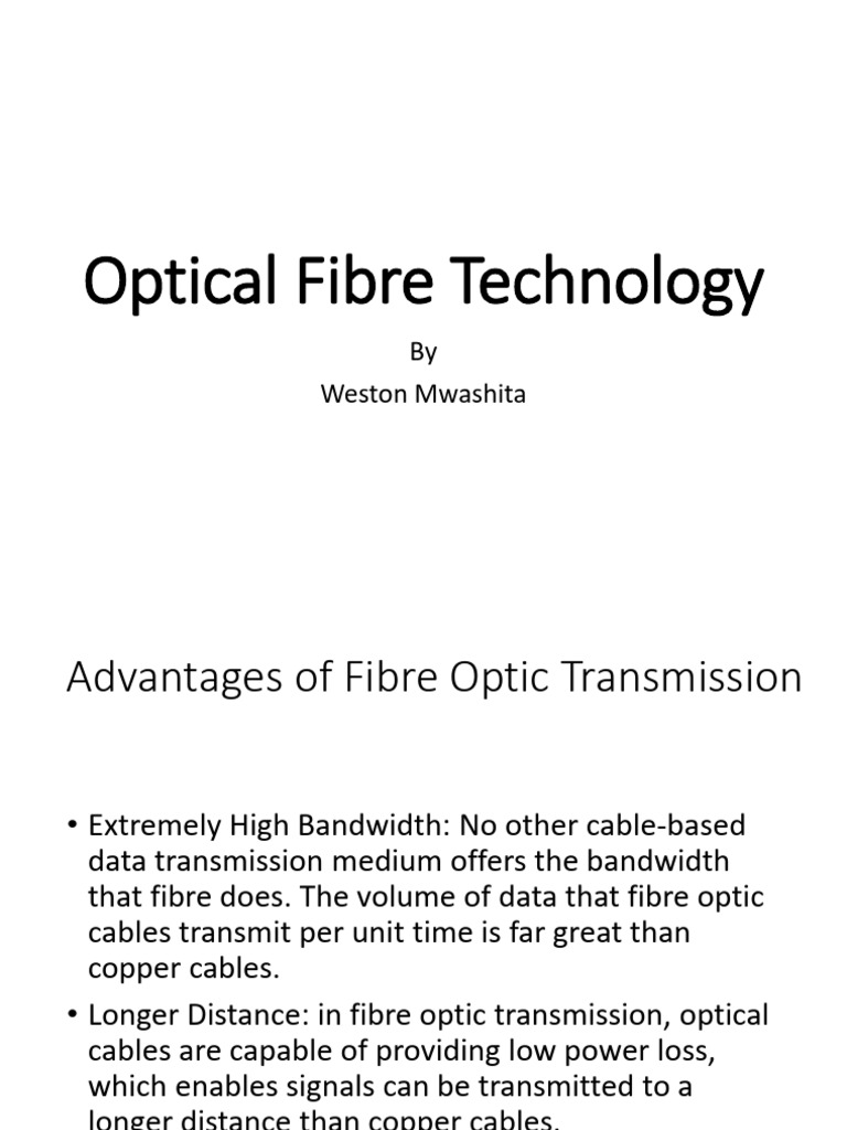 Advantages and Disadvantages of Fibre Optics | PDF | Optical Fiber ...